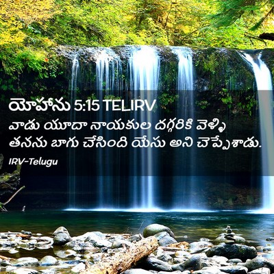 Picture 02 - యోహాను 5:15 TELIRV - వాడు యూదా నాయకుల - Bible Verse Picture