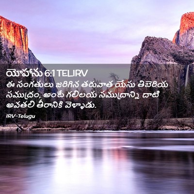 Picture 02 - యోహాను 6:1 TELIRV - ఈ సంగతులు జరిగిన - Bible Verse Picture