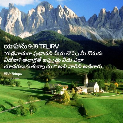 Picture 02 - యోహాను 9:19 TELIRV - “గుడ్డివాడుగా - Bible Verse Picture