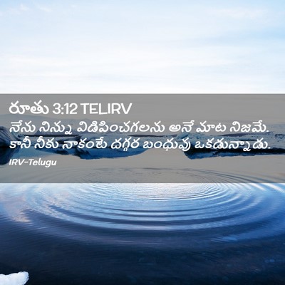 Picture 02 - రూతు 3:12 TELIRV - నేను నిన్ను - Bible Verse Picture