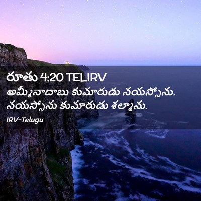 Picture 02 - రూతు 4:20 TELIRV - అమ్మీనాదాబు - Bible Verse Picture