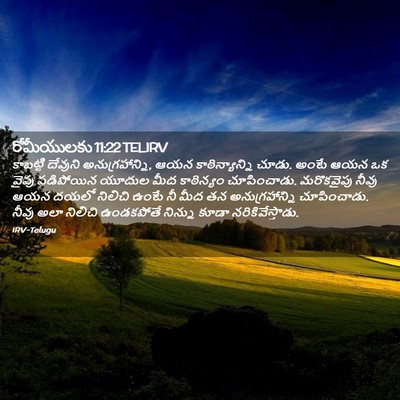 Picture 02 - రోమీయులకు 11:22 TELIRV - కాబట్టి దేవుని - Bible Verse Picture
