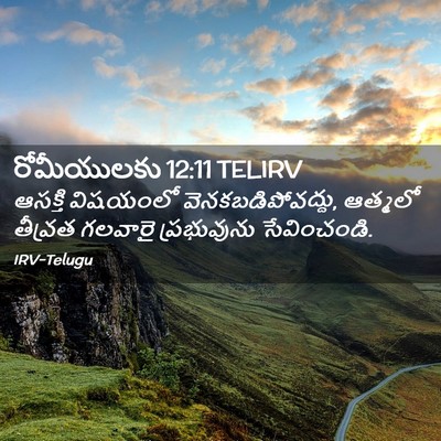 Picture 02 - రోమీయులకు 12:11 TELIRV - ఆసక్తి విషయంలో - Bible Verse Picture
