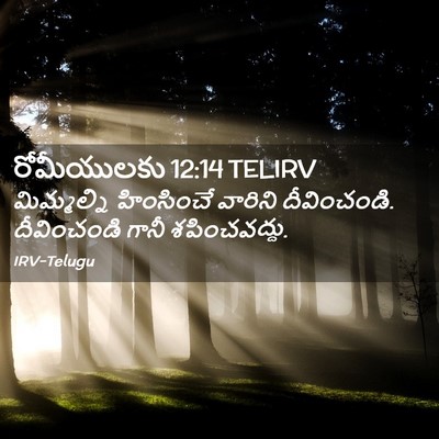 Picture 02 - రోమీయులకు 12:14 TELIRV - మిమ్మల్ని - Bible Verse Picture