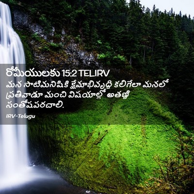 Picture 02 - రోమీయులకు 15:2 TELIRV - మన సాటిమనిషికి - Bible Verse Picture