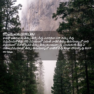 Picture 02 - రోమీయులకు 2:1 TELIRV - కాబట్టి ఇతరులకు - Bible Verse Picture
