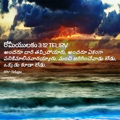 Picture 02 - రోమీయులకు 3:12 TELIRV - అందరూ దారి - Bible Verse Picture