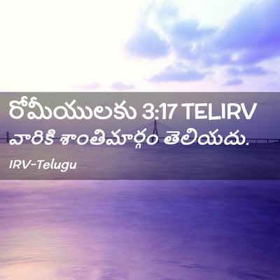 Picture 02 - రోమీయులకు 3:17 TELIRV - వారికి - Bible Verse Picture