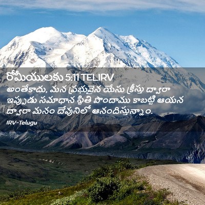 Picture 02 - రోమీయులకు 5:11 TELIRV - అంతేకాదు, మన - Bible Verse Picture