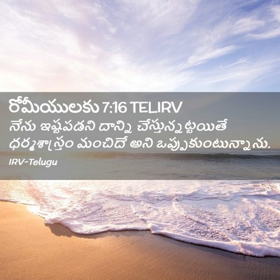 Picture 02 - రోమీయులకు 7:16 TELIRV - నేను ఇష్టపడని - Bible Verse Picture