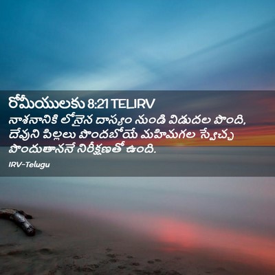 Picture 02 - రోమీయులకు 8:21 TELIRV - నాశనానికి లోనైన - Bible Verse Picture