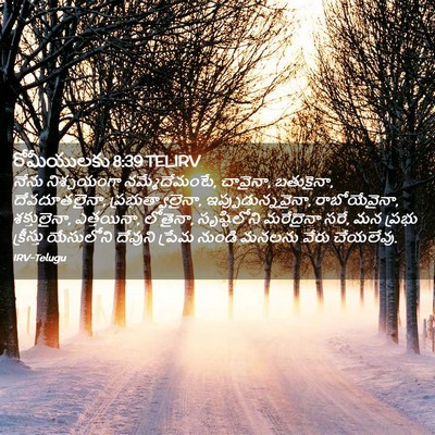 Picture 02 - రోమీయులకు 8:39 TELIRV - నేను నిశ్చయంగా - Bible Verse Picture