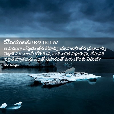 Picture 02 - రోమీయులకు 9:22 TELIRV - ఆ విధంగా దేవుడు తన - Bible Verse Picture