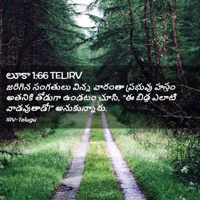 Picture 02 - లూకా 1:66 TELIRV - జరిగిన సంగతులు - Bible Verse Picture