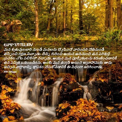 Picture 02 - లూకా 1:71 TELIRV - మన శత్రువులబారి - Bible Verse Picture