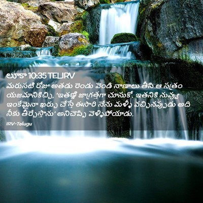 Picture 02 - లూకా 10:35 TELIRV - మరుసటి రోజు అతడు - Bible Verse Picture