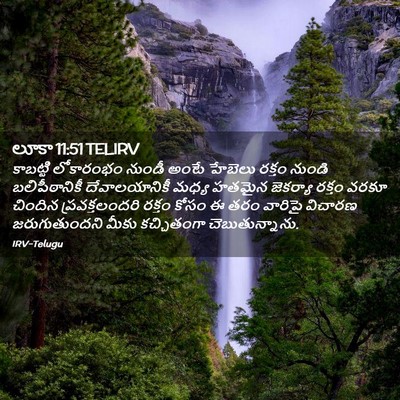 Picture 02 - లూకా 11:51 TELIRV - కాబట్టి లోకారంభం - Bible Verse Picture