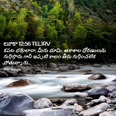 Picture 02 - లూకా 12:56 TELIRV - కపట భక్తులారా, - Bible Verse Picture