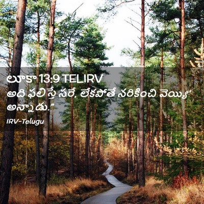 Picture 02 - లూకా 13:9 TELIRV - అది ఫలిస్తే సరే, - Bible Verse Picture