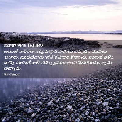 Picture 02 - లూకా 14:18 TELIRV - అయితే వారంతా - Bible Verse Picture