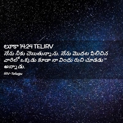 Picture 02 - లూకా 14:24 TELIRV - నేను నీకు - Bible Verse Picture