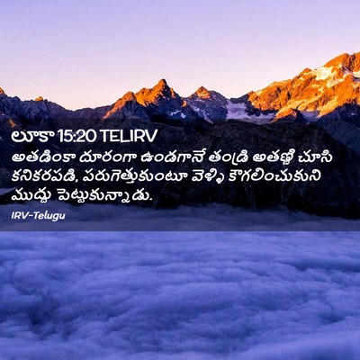 Picture 02 - లూకా 15:20 TELIRV - అతడింకా దూరంగా - Bible Verse Picture