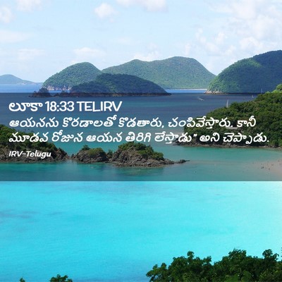 Picture 02 - లూకా 18:33 TELIRV - ఆయనను కొరడాలతో - Bible Verse Picture