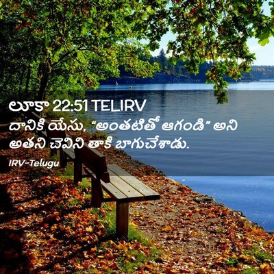 Picture 02 - లూకా 22:51 TELIRV - దానికి యేసు, - Bible Verse Picture