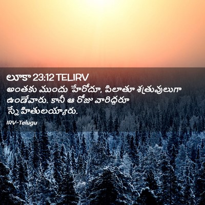 Picture 02 - లూకా 23:12 TELIRV - అంతకు ముందు - Bible Verse Picture