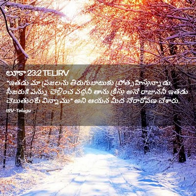 Picture 02 - లూకా 23:2 TELIRV - “ఇతడు మా ప్రజలను - Bible Verse Picture