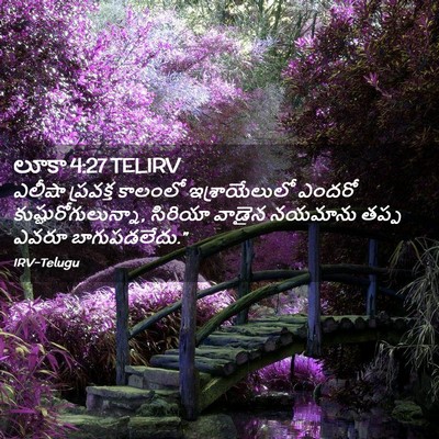 Picture 02 - లూకా 4:27 TELIRV - ఎలీషా ప్రవక్త - Bible Verse Picture