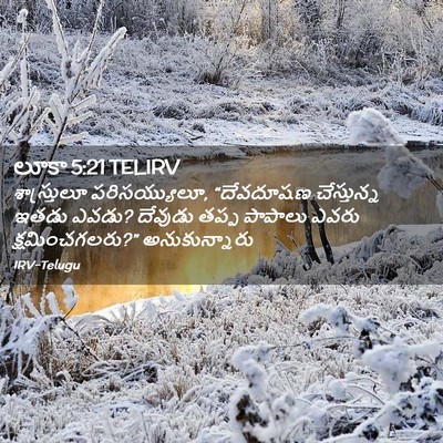 Picture 02 - లూకా 5:21 TELIRV - శాస్త్రులూ - Bible Verse Picture