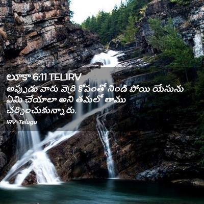 Picture 02 - లూకా 6:11 TELIRV - అప్పుడు వారు - Bible Verse Picture