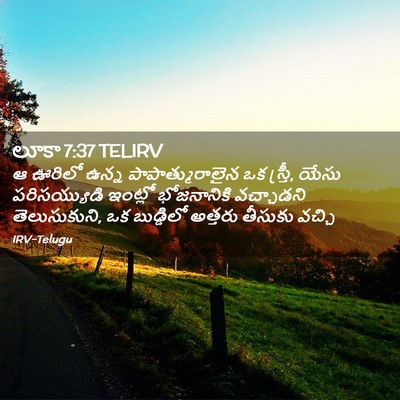Picture 02 - లూకా 7:37 TELIRV - ఆ ఊరిలో ఉన్న - Bible Verse Picture