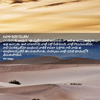 Picture 02 - లూకా 8:29 TELIRV - ఎందుకంటే ఆయన, “ఈ - Bible Verse Picture