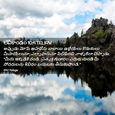 Picture 02 - లేవీకాండం 10:4 TELIRV - అప్పుడు మోషే - Bible Verse Picture