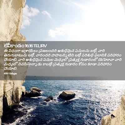 Picture 02 - లేవీకాండం 16:16 TELIRV - ఈ విధంగా - Bible Verse Picture
