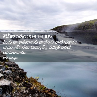 Picture 02 - లేవీకాండం 20:8 TELIRV - మీరు నా శాసనాలను - Bible Verse Picture
