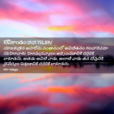 Picture 02 - లేవీకాండం 21:21 TELIRV - యాజకుడైన అహరోను - Bible Verse Picture