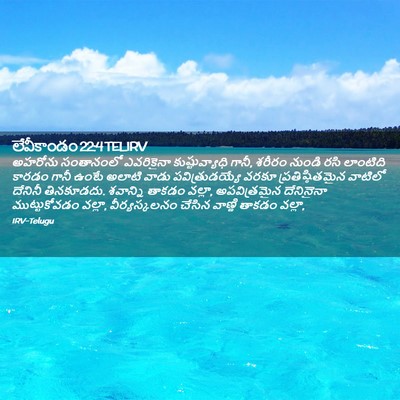 Picture 02 - లేవీకాండం 22:4 TELIRV - అహరోను సంతానంలో - Bible Verse Picture