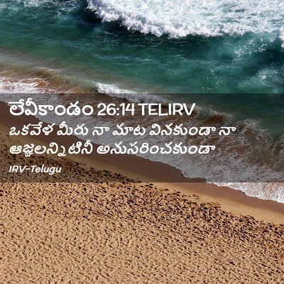 Picture 02 - లేవీకాండం 26:14 TELIRV - ఒకవేళ మీరు నా మాట - Bible Verse Picture