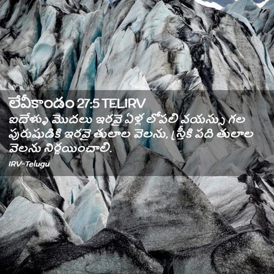 Picture 02 - లేవీకాండం 27:5 TELIRV - ఐదేళ్ళు మొదలు - Bible Verse Picture