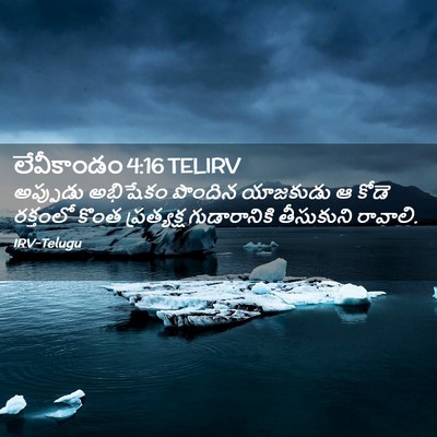 Picture 02 - లేవీకాండం 4:16 TELIRV - అప్పుడు అభిషేకం - Bible Verse Picture