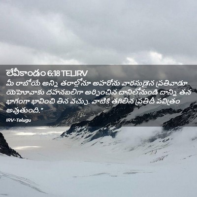 Picture 02 - లేవీకాండం 6:18 TELIRV - మీ రాబోయే అన్ని - Bible Verse Picture