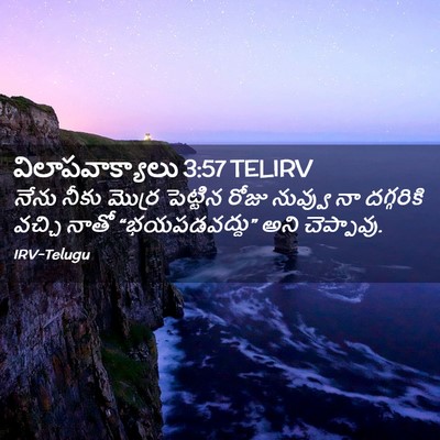 Picture 02 - విలాపవాక్యాలు 3:57 TELIRV - నేను నీకు మొర్ర - Bible Verse Picture