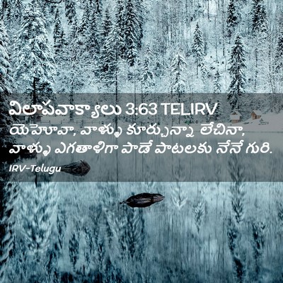 Picture 02 - విలాపవాక్యాలు 3:63 TELIRV - యెహోవా, వాళ్ళు - Bible Verse Picture