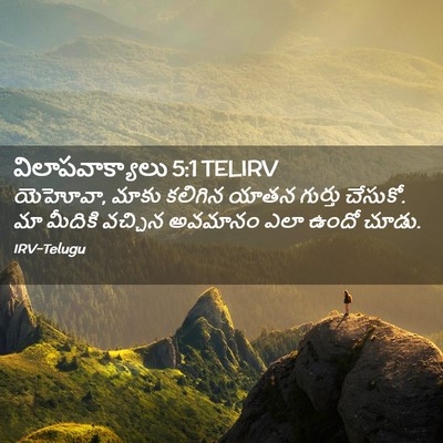 Picture 02 - విలాపవాక్యాలు 5:1 TELIRV - యెహోవా, మాకు - Bible Verse Picture