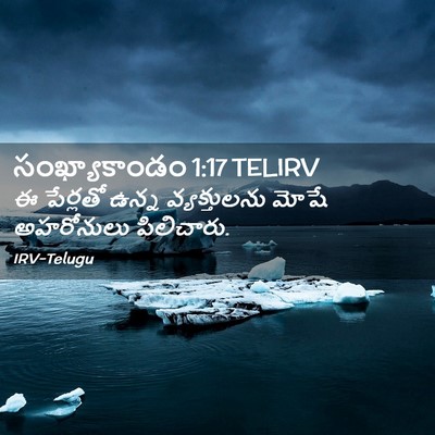 Picture 02 - సంఖ్యాకాండం 1:17 TELIRV - ఈ పేర్లతో ఉన్న - Bible Verse Picture