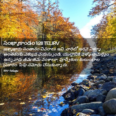 Picture 02 - సంఖ్యాకాండం 1:28 TELIRV - ఇశ్శాఖారు సంతానం - Bible Verse Picture