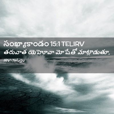 Picture 02 - సంఖ్యాకాండం 15:1 TELIRV - తరువాత యెహోవా - Bible Verse Picture